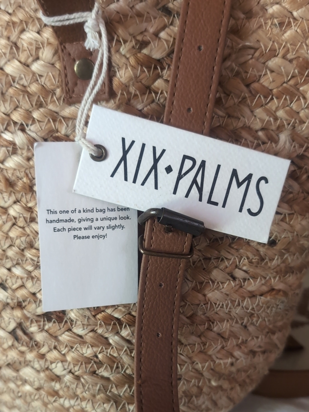The Shore Break Picnic Cooler Straw Tote Bag by XIX-PALMS - Picture 6 of 6